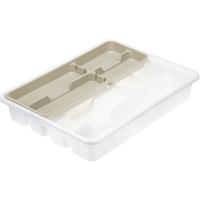 Лоток-вкладыш для стол. приборов 2-х уровневый латте М1146 /11шт/М-пласт