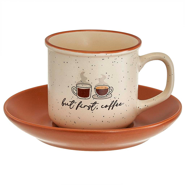 Набор кофейный Coffee mix 8 предметов (4 пары 180мл) фарфор Ф11-063К/8 /12шт/ Rosario