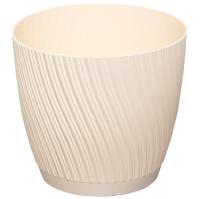 Кашпо Соната 3,3л слоновая кость с под. А032 /20шт/Арз