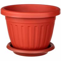 Кашпо Сильвер ЭКО 0,7л терракот с под. /10шт/Рад