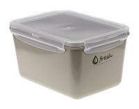 Емкость для продуктов 2,3л ФРЕШ капучино с зажимами  