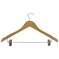 Вешалка W2-С деревянная с клипсами 311306