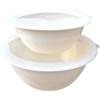 Набор мисок Дуэт (2,1+3,9л) слоновая кость А089 /20шт/Арз
