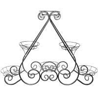 Подставка РЗДИ Пика большая 6 горшков серебро