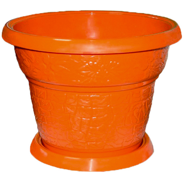 Цветочный горшок №5 8л мокко с поддоном