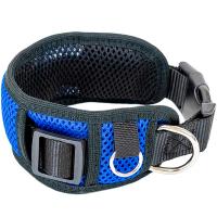 Ошейник синтетика 60мм АЭРО с подкладкой 34-50см синий/610325/Дарэленд
