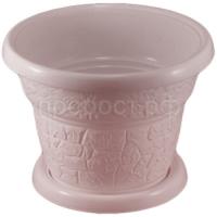 Цветочный горшок №4 4л мокко с поддоном