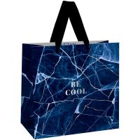 Пакет подарочный 20*20*10см "Lake" фольга, матовая ламинация MESHU/Рельеф