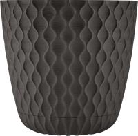 Кашпо Wave D270мм 10л горький шоколад IG650410011 /12шт/ПР
