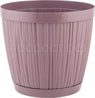 Кашпо Барселона D240 6,5л морозная слива с прик. под. IG62311 /6шт/ПР