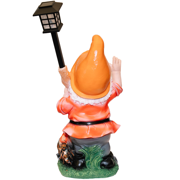 Гном с фонарем и петухом H-61см 169415