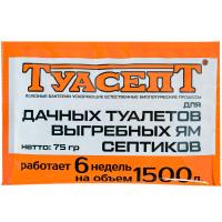 Биоочиститель ТУАСЕПТ для выгребных ям септиков и дачных туалетов 75гр