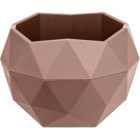 Кашпо Топаз 0,45л мокачино с вставкой КШ-4712 /27шт/ПП 