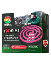 Спирали ДЭТА EXTRIME от комаров 10спиралей+2подставки