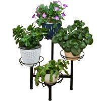 Подставка ЦВЕТНИК 4 горшка МИНИ разборная черная РЗДИ