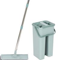 Швабра д/пола CLEAH HANDS насадка микрофибра+ведро с механизмом отжима 310459 