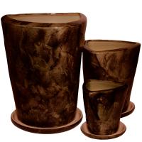 Трио из 3-х коричневый