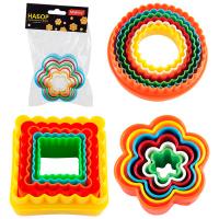 Набор кулинарных форм "Квадрат, круг, цветок" в асс