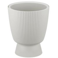 Кашпо-вазон ВЕЛЬВЕТ 220мм 3,7л кремовый с вставкой М3270 /8шт/М-пласт