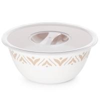 Миска 1,7л Эстетика бело-бежевый М8738 /10шт/Альтерн