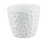Кашпо КАМНИ 8л белый М3171