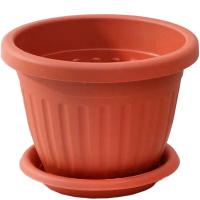 Кашпо Сильвер ЭКО D23 4л терракотовый с под. /10шт/Рад