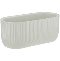 Балконный ящик Рамона 38,5*18см 6л белый ротанг с вставкой М3273 /1шт/М-пласт