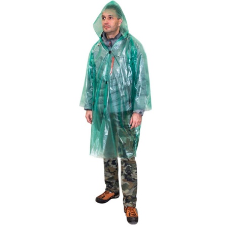 Дождевик "Пончо" эконом на липучке ПВД 102785 /100шт/ECOS