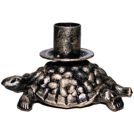 ДЕКОР Подсвечник Черепаха антик золото РЗДИ/1шт