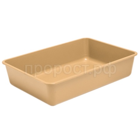 Туалет д/кошек Прованс без рамки глубокий под наполнитель 42*30*10,5см бежевый/2918/Дарэлл