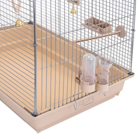 Клетка д/птиц ЛОРА-3 ECO 58*40*126см (укомплект) 3 секции бежевая/4612/Дарэлл