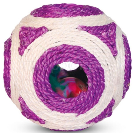 Игрушка к Шар с мышкой сизаль 11,5см/22171016/Триол